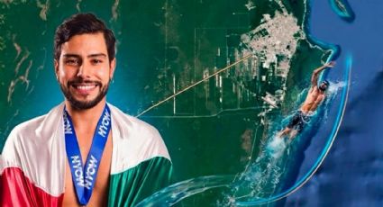 ¡Récord nacional! El mexicano David Olvera logra hazaña al nadar 85 kilómetros entre Cozumel y Cancún