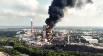 Incendio en Dos Bocas: se quema almacén en la refinería Olmeca en Tabasco