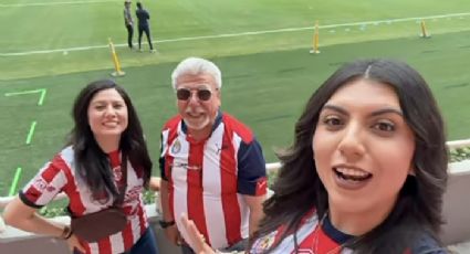 Padre de familia es engañado por sus hijas para viajar a Guadalajara a un ‘baby shower’ y lo llevan a ver a ‘sus Chivas’