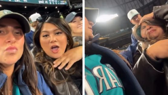 Mujer recibe pelotazo en la cabeza en el juego Padres-Mariners por estar viendo el celular: denuncia acoso en redes
