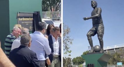 Develan estatua de Pelé en el Estadio Jalisco de Guadalajara, donde Brasil dejó huella al coronarse en el Mundial de 1970