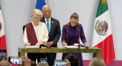México y la UE firman alianzas; Sheinbaum descarta afectaciones al T-MEC