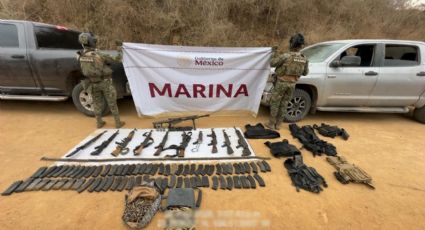 Aseguran 23 explosivos, 11 armas y más de 2 mil cartuchos en localidad de Mazatlán; no hay detenidos