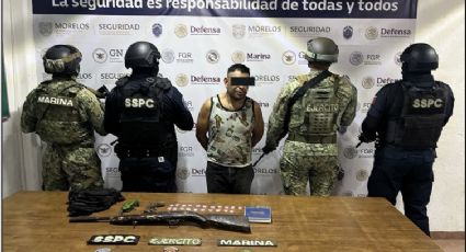 Detienen a sujeto por la privación de la libertad de menor en Morelos; le aseguran armas y droga