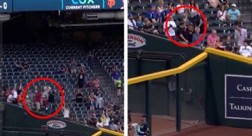 Aficionado atrapa jonrones de un beisbolista en juegos consecutivos y en el mismo asiento