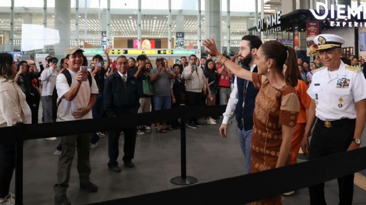 Aún con obras inconclusas, Claudia Sheinbaum entrega la primera fase de la remodelación del AICM