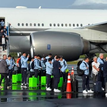 Uruguay llega a Cancún y es recibida cálidamente con un ritual maya en su hotel de concentración