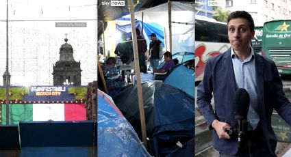 ¿Y el Fan Fest? Prensa internacional se topa con el plantón de la CNTE en el Zócalo y alerta a turistas: “Se llevarán una decepción”