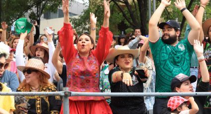 Abuchean a Clara Brugada durante el Gran Desfile Mundialista en Paseo de la Reforma