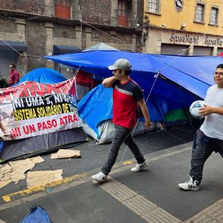 CNTE se moviliza al sur de la CDMX previo al segundo partido del Mundial en el Estadio Azteca