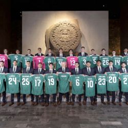 La Selección Mexicana se toma la foto oficial de cara al Mundial 2026 en la Piedra del Sol del Museo de Antropología