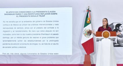 "Le agradezco enormemente el apoyo", dice Sheinbaum tras la carta publicada por López Obrador
