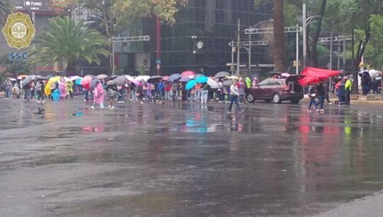 CNTE bloquea Paseo de la Reforma en su cuarto día de protestas por falta de acuerdos con Segob